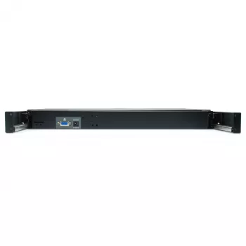 LevelOne KVM-8901DE melna 19 collu LCD KVM vadības konsole, 8x USB-B, 8x VGA, 8x PS/2, DE