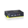 LevelOne KVM-0221 pelēks KVM komutators ar audio, 2x USB-A