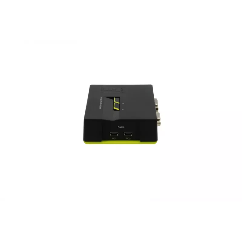 LevelOne KVM-0221 pelēks KVM komutators ar audio, 2x USB-A