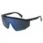 Levi's LV-1008-S-OY4 Unisex Shield Saulesbrilles - Melns Rāmis, Pelēkas Lēcas UV400