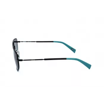LEVI'S LV-1018-S-807 Unisex saulesbrilles, melns rāmis, pelēkas lēcas, 59 mm