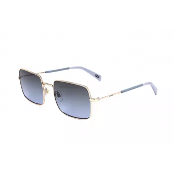 LEVI'S LV-1019-S-BL Unisex Rectangular Sunglasses - Black Frame Smoke Grey Lens 57mm