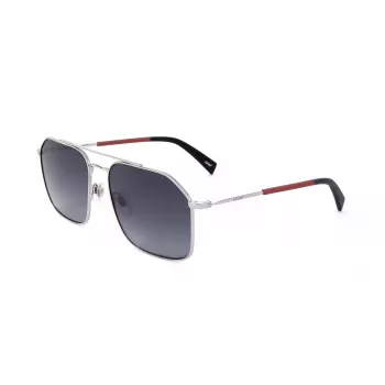 Levi's LV-1021-S-RD Unisex saulesbrilles - Melns rāmis, Pelēkas lēcas, 58mm