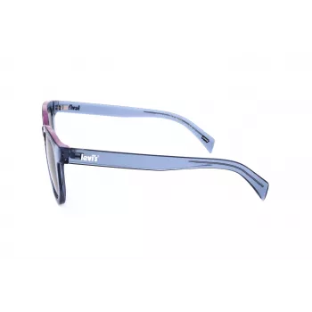 LEVI'S LV-1022-S-PJP Unisex Taisnstūra Saulesbrilles - Havana Acetāta Rāmis, Zaļas Polarizētas Lēcas, 51mm