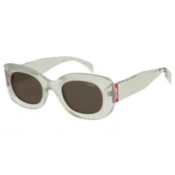LEVI'S LV-1080-S-DLD Sieviešu saulesbrilles - Havana/Tortoise rāmis, brūnas lēcas, 49mm
