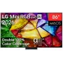 LG 86MRGB87B3B 86 inch 4K UHD Smart TV ar Mini LED (Mini RGB) tehnoloģiju, webOS 23, α7 AI Processor 4K Gen6, Melns