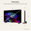 LG Electronics OLED42C6ELB 42 collu 4K OLED televizors, melns, 120Hz, Triple Tuner, webOS Smart TV