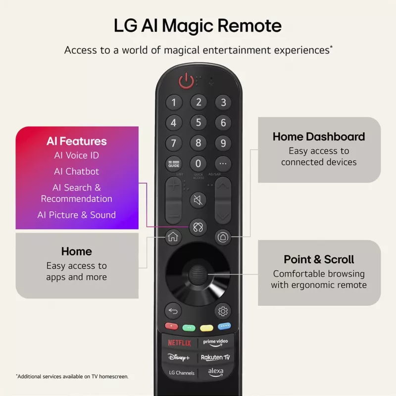 LG Electronics OLED42C6ELB 42 collu 4K OLED televizors, melns, 120Hz, Triple Tuner, webOS Smart TV