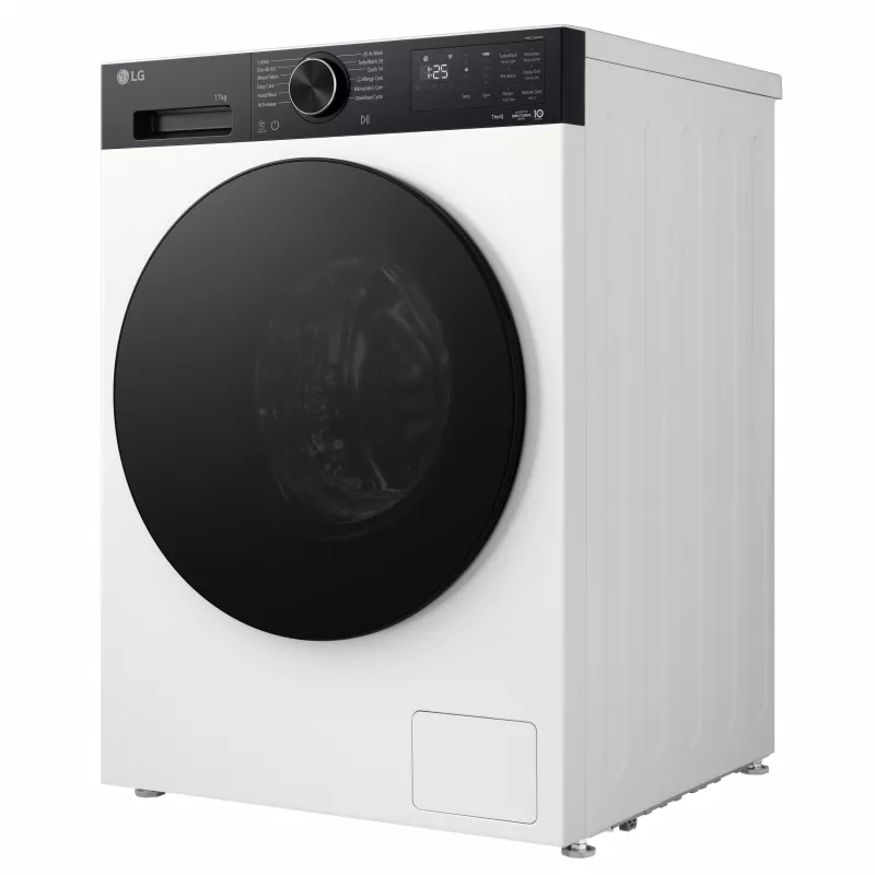 LG F4X5011THB 11 kg 1400 rpm Front Load Washing Machine with AI DD Inverter Direct Drive, Steam, ThinQ Wi-Fi, White