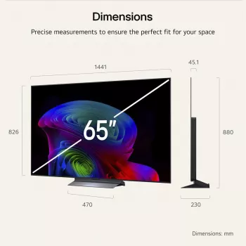 LG OLED65C6ELB 65 collu izliekts OLED televizors (163.9 cm, melns, Ultra HD/4K, trīskāršais uztvērējs, 120 Hz panelis, webOS 3.0, Harman Kardon)