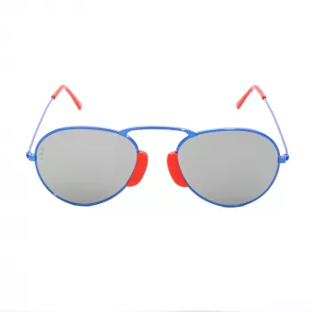LGR AGADIR-BLUE08 Unisex saulesbrilles Havana rāmis Zilas lēcas 54/20/145 mm