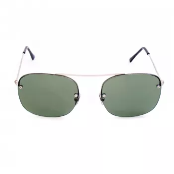 LGR Maasa Saulesbrilles Melnas - Taisnstūra Acetāta Rāmis ar Pelēkiem Minerālstikla Lēcām - 54/18/145 mm