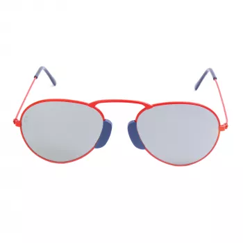 LGR Unisex Agadir Saulesbrilles ar Sarkaniem Stikliem un Melnu Rāmi 54/20/145 mm