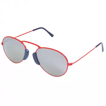 LGR Unisex Agadir Saulesbrilles ar Sarkaniem Stikliem un Melnu Rāmi 54/20/145 mm