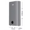 LIN LIFVD1SMGY 100L universālais elektriskais ūdens sildītājs, pelēks, Wi-Fi