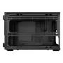 Lian Li DAN Cases B4 Wood Edition Mini Tornis PC korpuss, Micro-ATX, Valrieksta priekšējais panelis, Melns