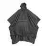 Lifeventure Travel Rain Poncho – Ūdensnecaurlaidīgs Ripstop Neilons, Melns, One Size