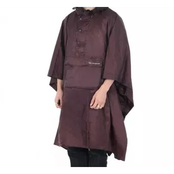 Lifeventure Waterproof Poncho Blackcurrant – Ripstop Nylon ar Kapuci