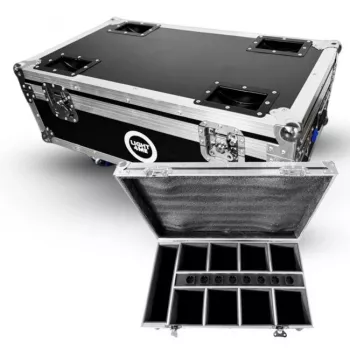 Light4Me ACCU PAR 6x10W CASE 8IN1 transporta koferis ar 8x LED PAR prožektoriem