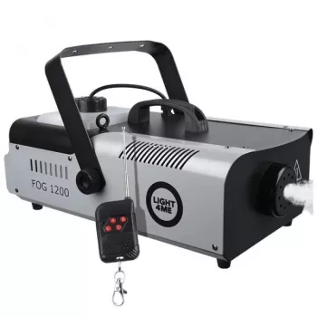 LIGHT4ME FOG 1200 Dūmu ģenerators ar tālvadību, 1200W, 2.5L tvertne, melns