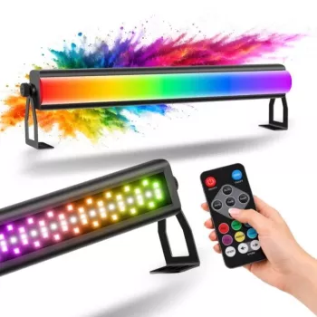 LIGHT4ME FROST BAR 72x3W RGB LED Wash Bar ar DMX vadību, 25° staru kūlis, alumīnija korpuss, melns