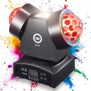 LIGHT4ME SID4 4-in-1 Moving Multi-Effect Light ar Beam, Wash, Sarkano/Zaļo lāzeri un Strobe