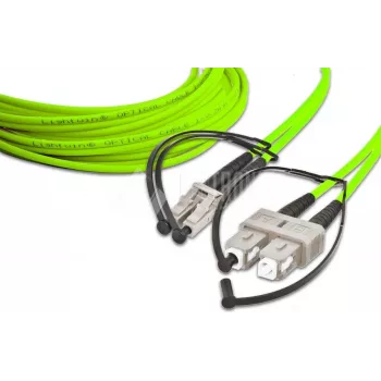 Lightwin LDP-50 LC-SC 2.0 OM5 Duplex daudzmodu optiskās šķiedras savienojuma kabelis, LC–SC, OM5, 2 m