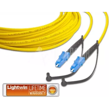 Lightwin LSP-09 LC-LC 20m OS1 vienmoda duplex optiskā šķiedras savienojuma kabelis, dzeltens LSP-09 LC-LC 20.0