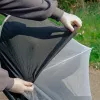 LittleLife Buggy Mosquito Net – Universāls smalka sieta insektu tīkls ratiņiem un pramiem (balts/pelēks)