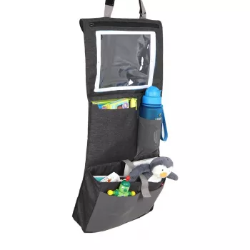 LittleLife Auto Organizators L16080 - Izturīgs Poliesters ar 8 Kabatām un Planšetes Turētāju