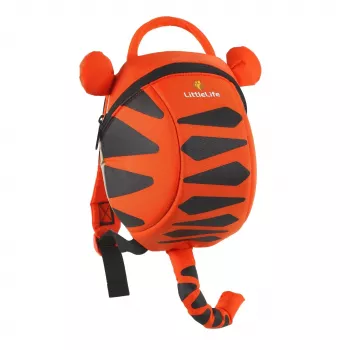 LittleLife bērnu mugursoma Tiger - 2L, regulējamas lencītes, drošības pavada, poliesters