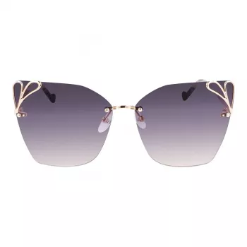 LIU JO Sieviešu Aviator Saulesbrilles LJ150S6213714 Zelts Brūns Gradients 62mm