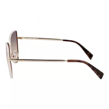 LIU JO Sieviešu tauriņveida saulesbrilles LJ159S5816716 - Havana Brūns Acetāta Rāmis ar Brūniem Gradienta Polikarbonāta Stikliem, 58mm Stikla Platums, 100% UV400 Aizsardzība