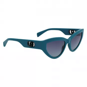 LIU JO LJ800S-423 sieviešu kaķacsveida saulesbrilles, Havana brūna gradienta 54mm