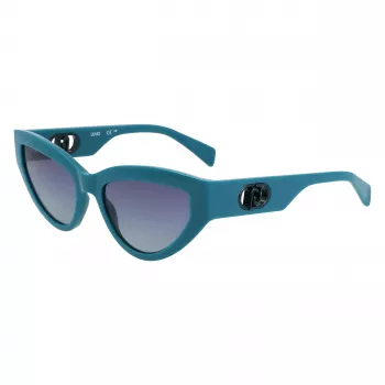 LIU JO LJ800S-423 sieviešu kaķacsveida saulesbrilles, Havana brūna gradienta 54mm