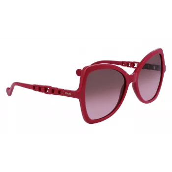 LIU JO Sieviešu saulesbrilles LJ774S-603 Havana Acetāts Butterfly Brūns Gradients UV400 57mm