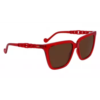 LIU JO Sieviešu saulesbrilles LJ780S-600 Butterfly Acetāts Brūna Havana