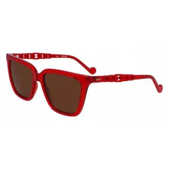 LIU JO Sieviešu saulesbrilles LJ780S-600 Butterfly Acetāts Brūna Havana