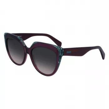 LIU JO sieviešu saulesbrilles LJ783S-513 Havana Brown Butterfly Acetate 55mm