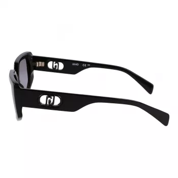LIU JO Sieviešu saulesbrilles LJ801S5515001 Melnas/Pelēkas Butterfly Oversized