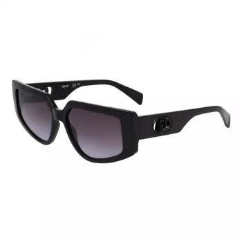 LIU JO Sieviešu saulesbrilles LJ801S5515001 Melnas/Pelēkas Butterfly Oversized