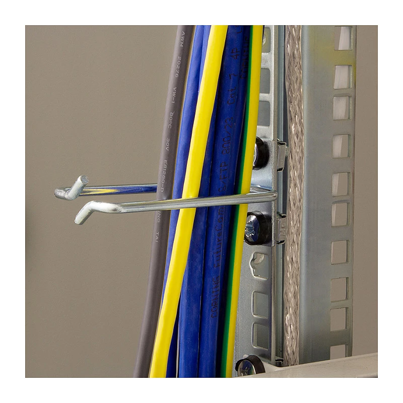 LogiLink 19 inch kabeļu pārvaldības kronšteins 40 x 80 mm, tērauds, 2 gab.