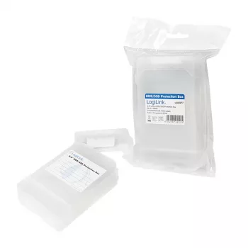 LogiLink 2.5 inch HDD aizsardzības kaste 2 HDD/SSD, balta