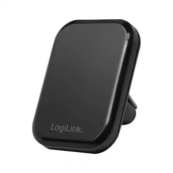 LogiLink AA0114 Magnētiskais telefona turētājs ventilācijas režģim, 360° rotācija, universāls, melns