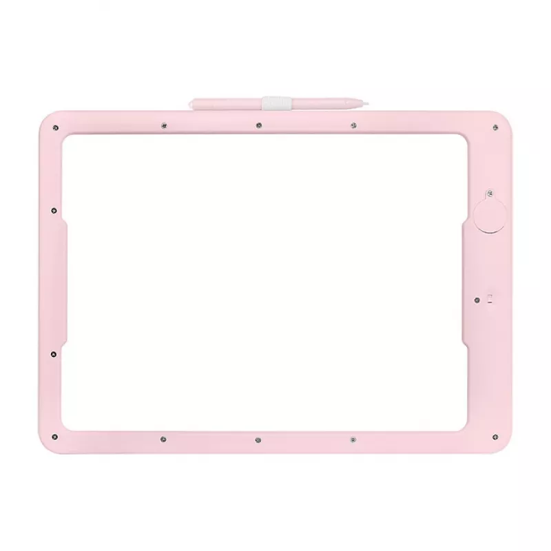 LogiLink AA0182 LCD rakstīšanas planšete, 14 collas, rozā, daudzkrāsaina atkārtoti lietojama zīmēšanas tāfele