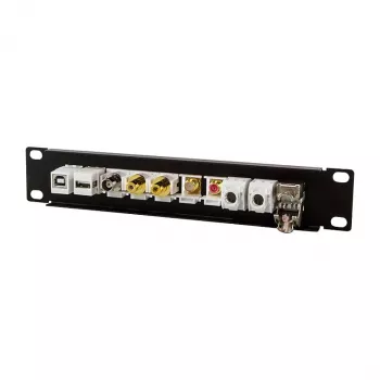 LogiLink ACT108 10 portu Keystone patch panelis, 10 collu statīvs, 1U, melns