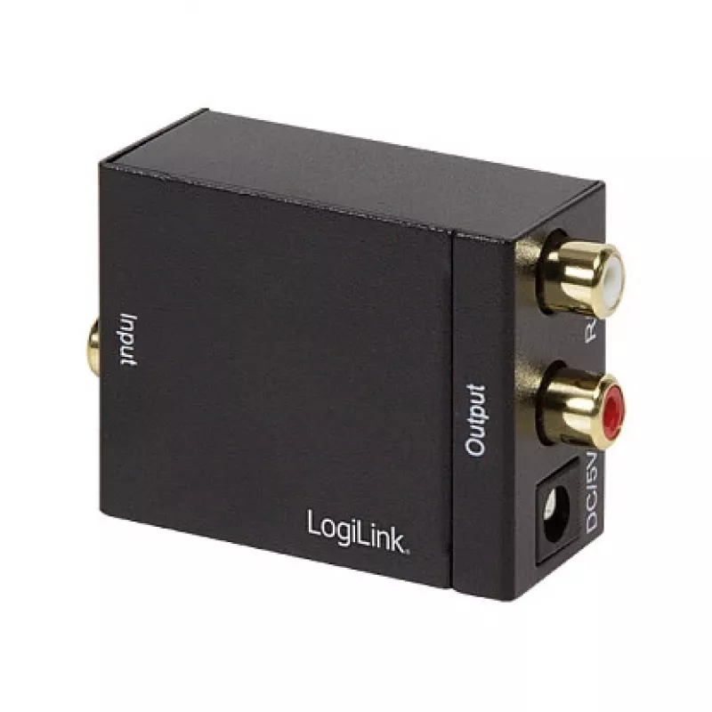 LogiLink CA0100 Digitālais-analogais audio pārveidotājs (SPDIF/Coaxial uz RCA stereo)