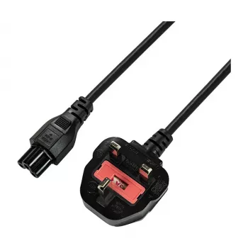 Logilink CP120 strāvas vads, BS 1363 (UK) uz IEC C5, melns, 1,8 m