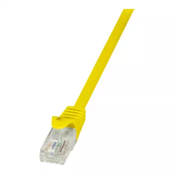 LogiLink CP2017U Cat.6 U/UTP Patch Kabelis, 0,25 m, Dzeltens, Snagless RJ45