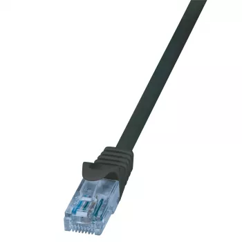 LogiLink CP3073U Cat.6A U/UTP ielāpu kabelis, RJ45, 3.5 m, melns
